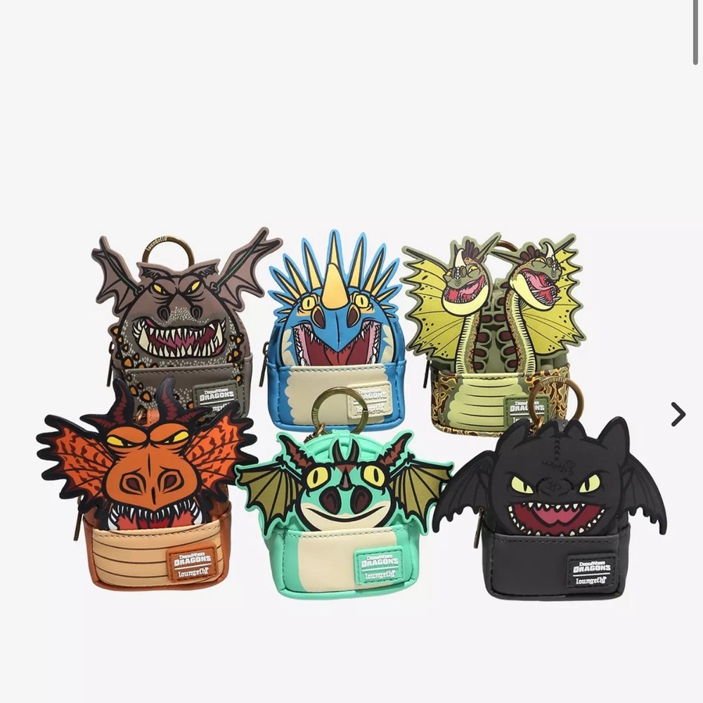 Loungefly DreamWorks How To Train Your Dragon Dragons
Mini Backpack Key Chain